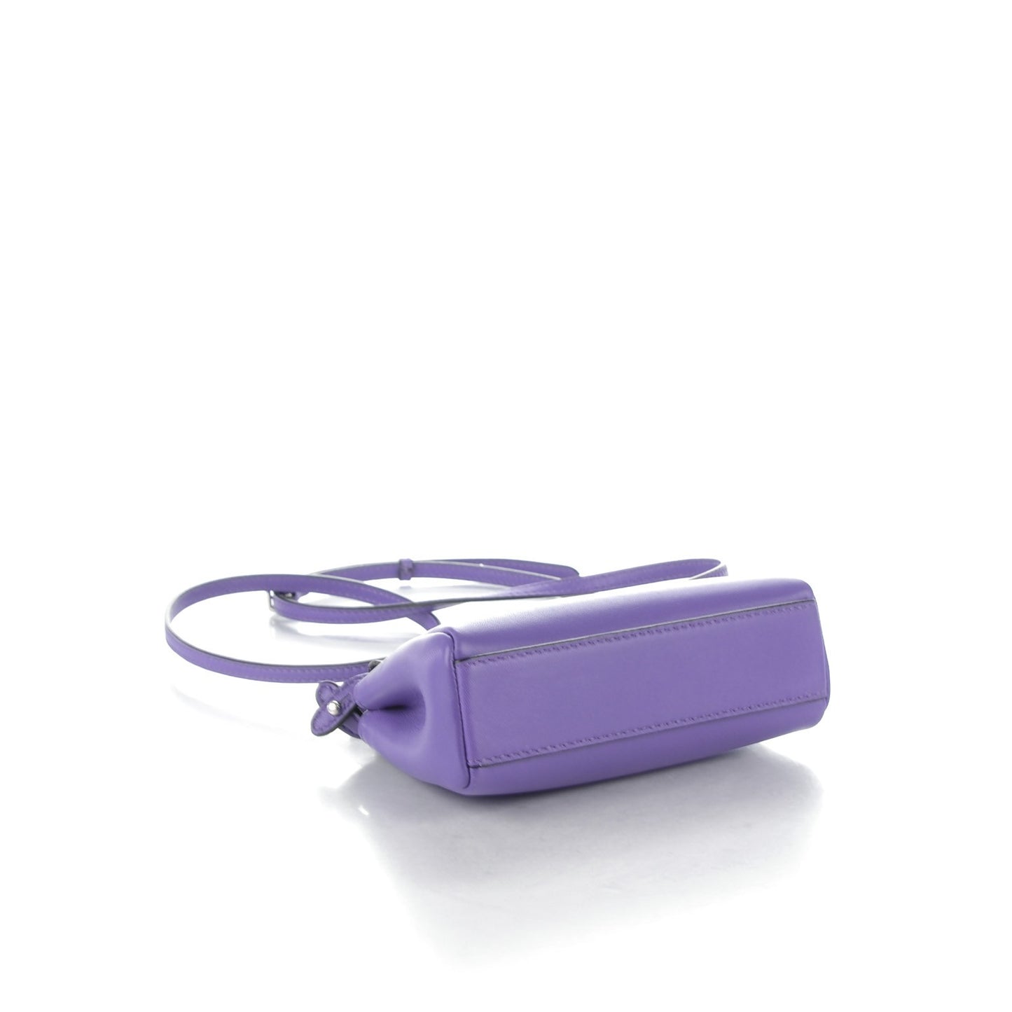Shiny Nappa Micro Peekaboo Iconic Satchel Viola Cassis