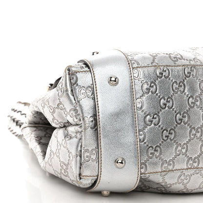 Gucci Metallic Guccissima Medium Pelham Shoulder Bag Silver 9 of 15