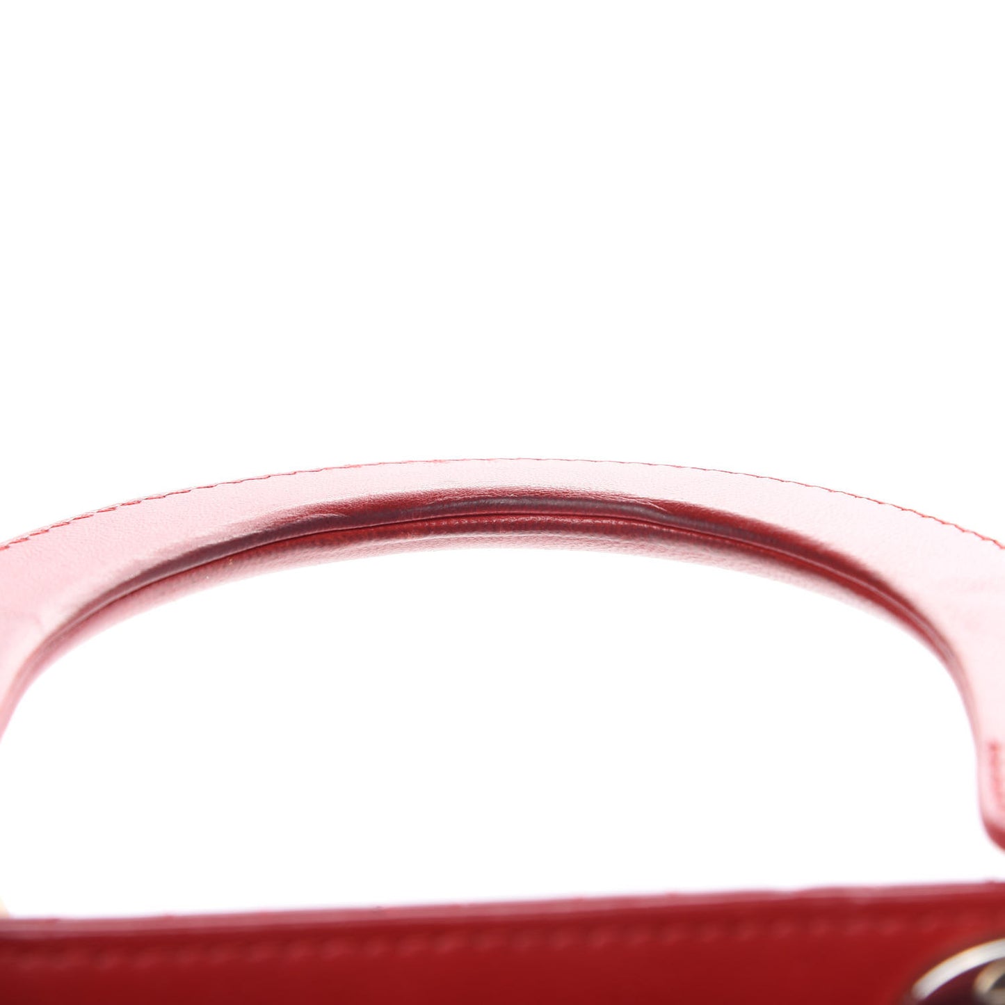 Lambskin Cannage Large Lady Dior Red