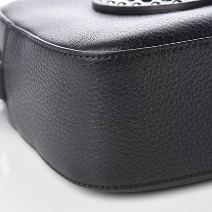 Gucci Pebbled Calfskin Studded Small Soho Disco Bag Black 8 of 9