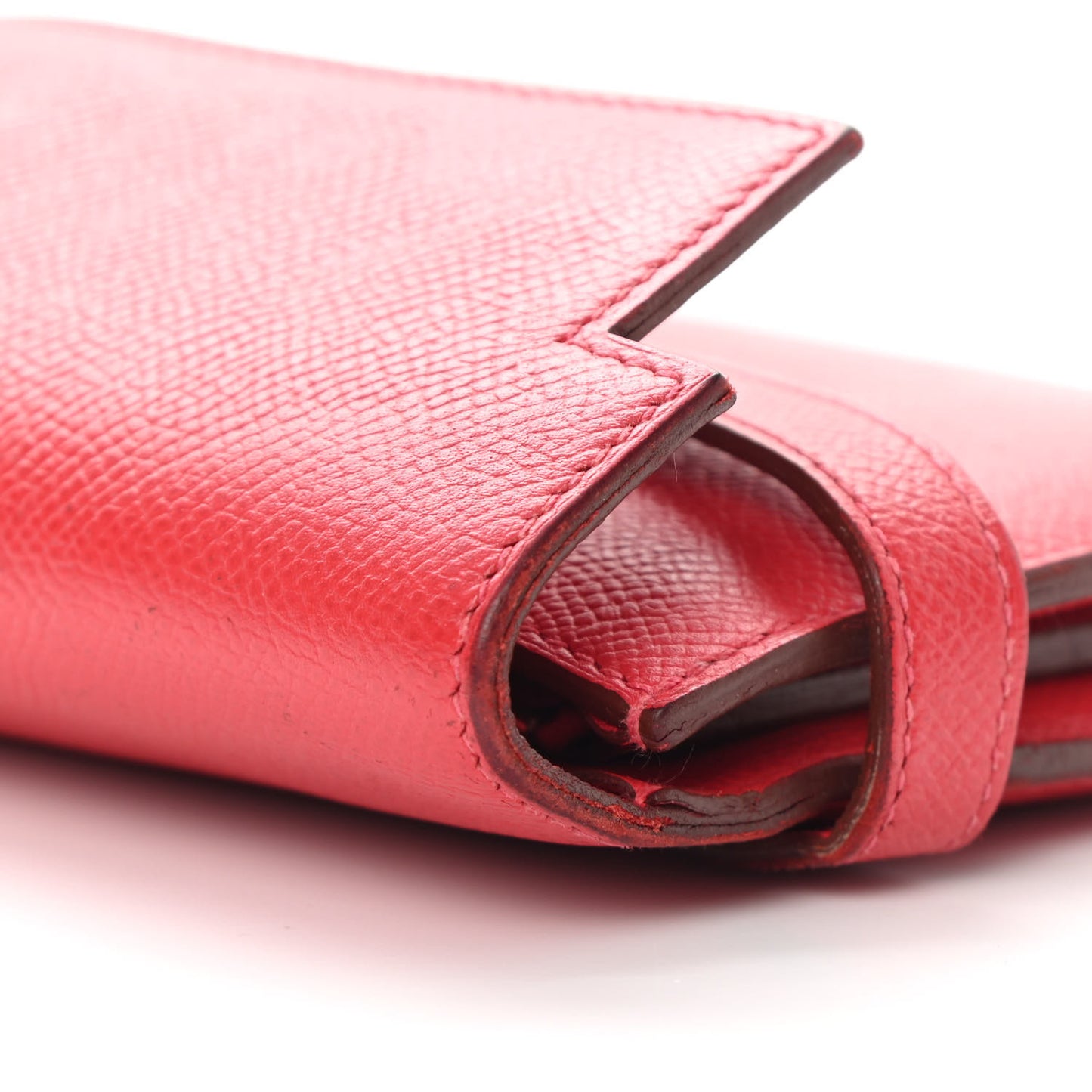 Epsom Kelly Longue Wallet Rouge Casaque