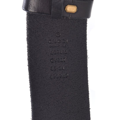 Gucci Faded Calfskin Double G 40mm Belt 85 34 Black 4 of 6