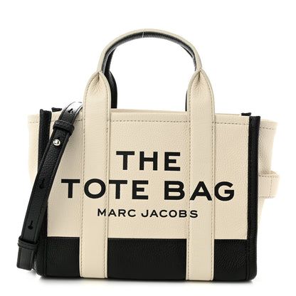 Marc Jacobs Grained Calfskin Colorblock Mini The Tote Bag Ivory Multi 1 of 11
