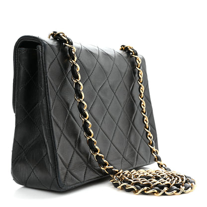 Chanel Lambskin Quilted Mini Square Flap Bag Black 2 of 10