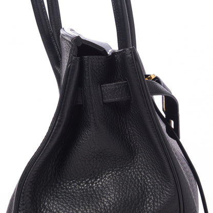 Hermes Taurillon Clemence Birkin 35 Black 12 of 31