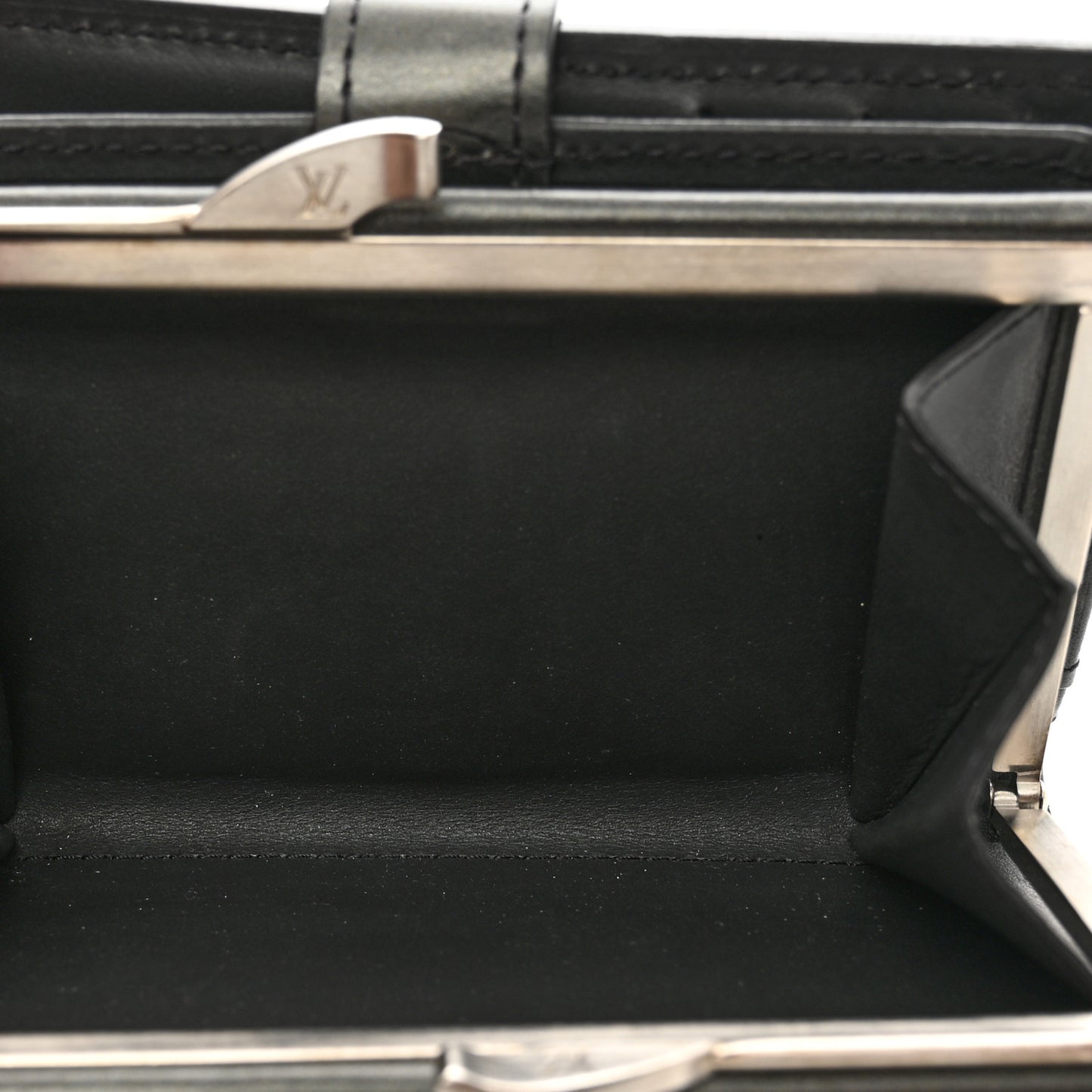 Mat Monogram French Purse Wallet Black