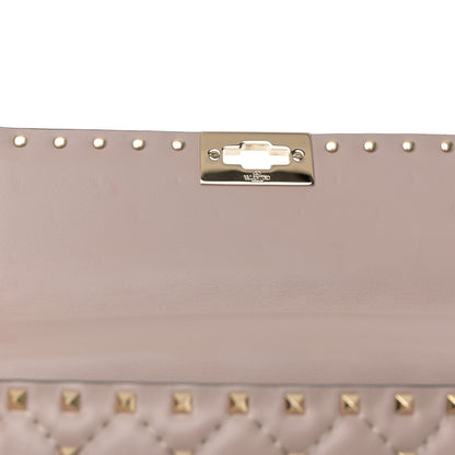 Valentino Garavani Lambskin Medium Rockstud Spike Shoulder Bag Poudre 11 of 14