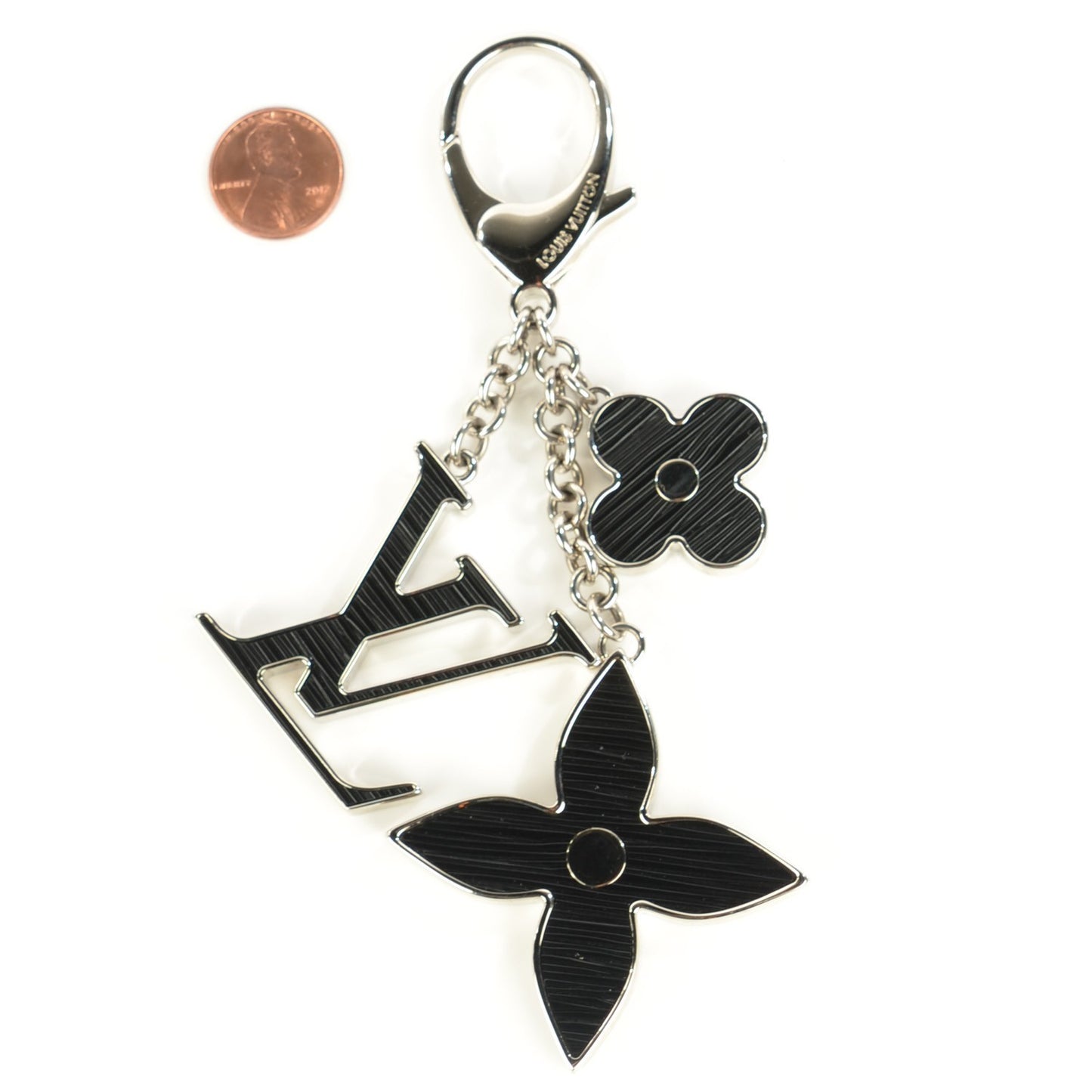 Electric Epi Fleur d'Epi Bag Charm Black