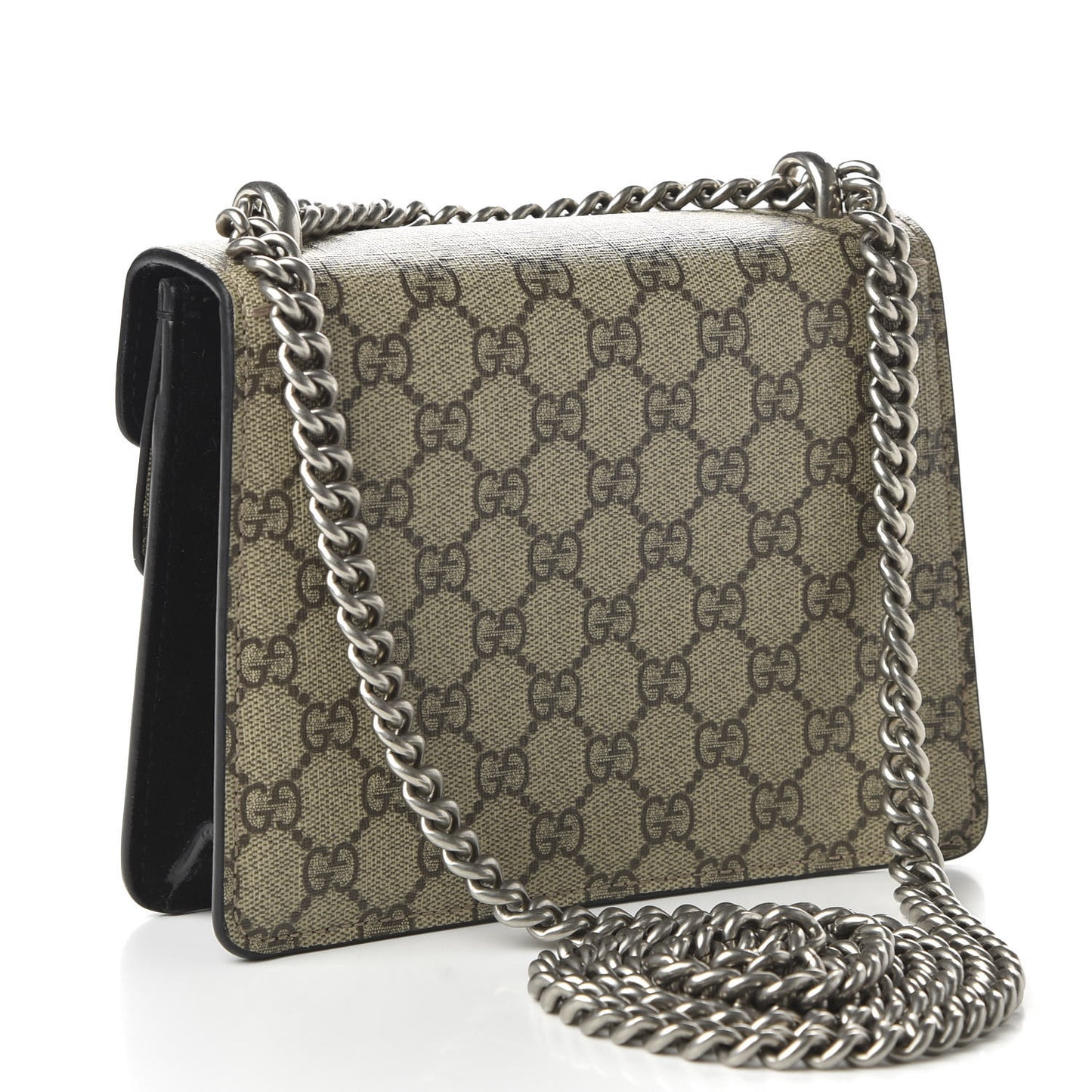 GG Supreme Monogram Mini Dionysus Shoulder Bag Black
