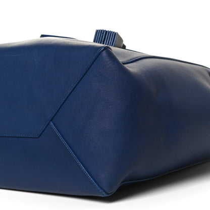 Celine Smooth Calfskin Medium Belt Cabas Phantom Royal Blue 6 of 11