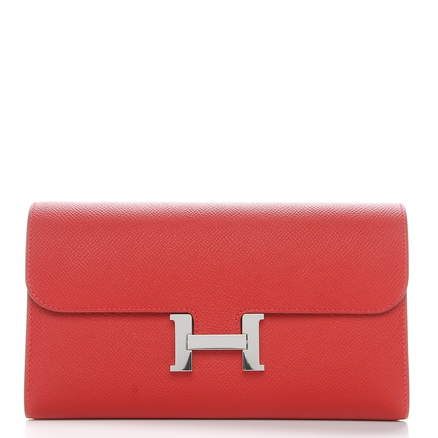 Hermes Epsom Constance Long Wallet Rouge Casaque 1 of 18