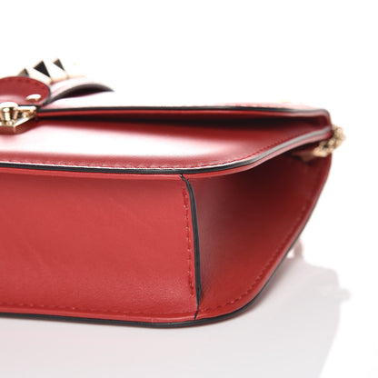 Valentino Garavani Vitello Medium Glam Lock Rockstud Flap Red 9 of 9