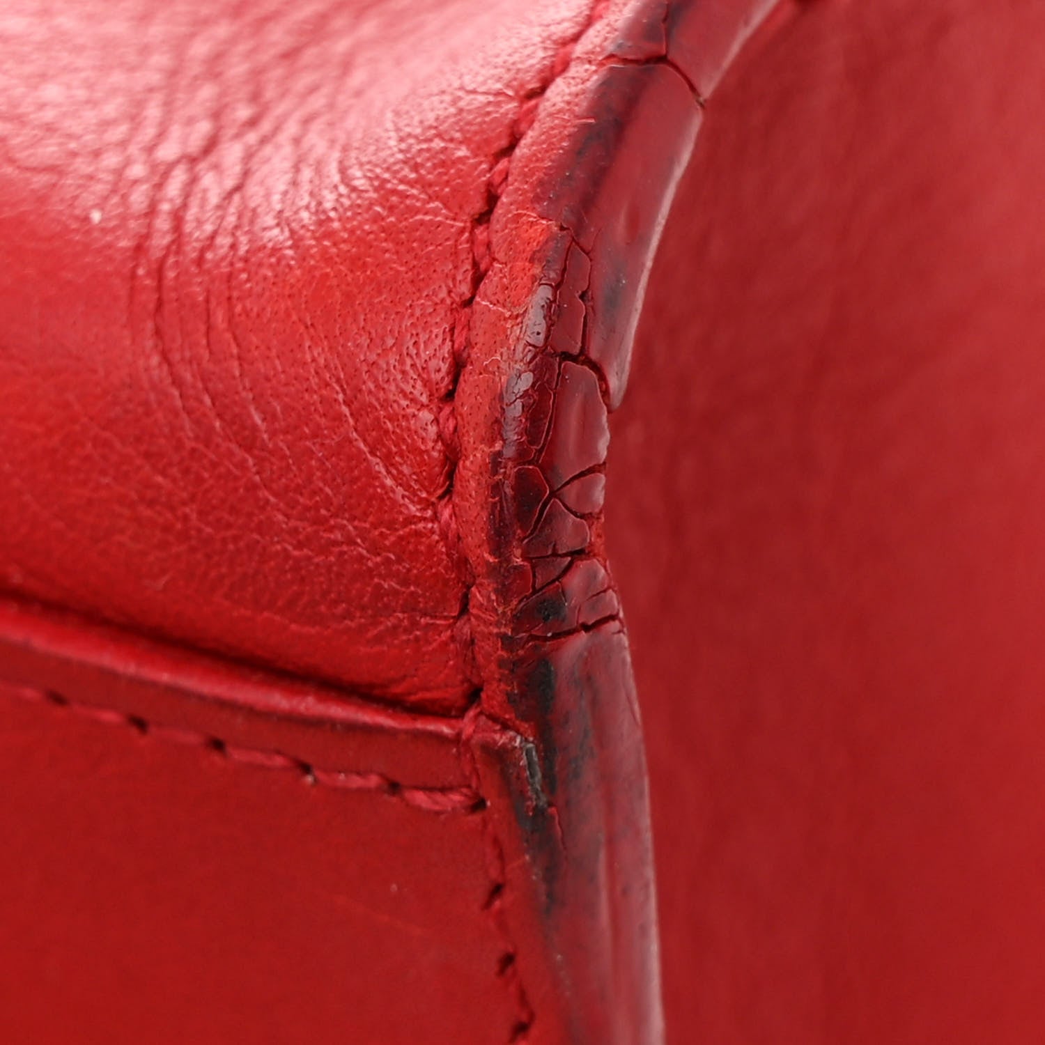 Saint Laurent Calfskin Small Classic Y Cabas Red 11 of 15