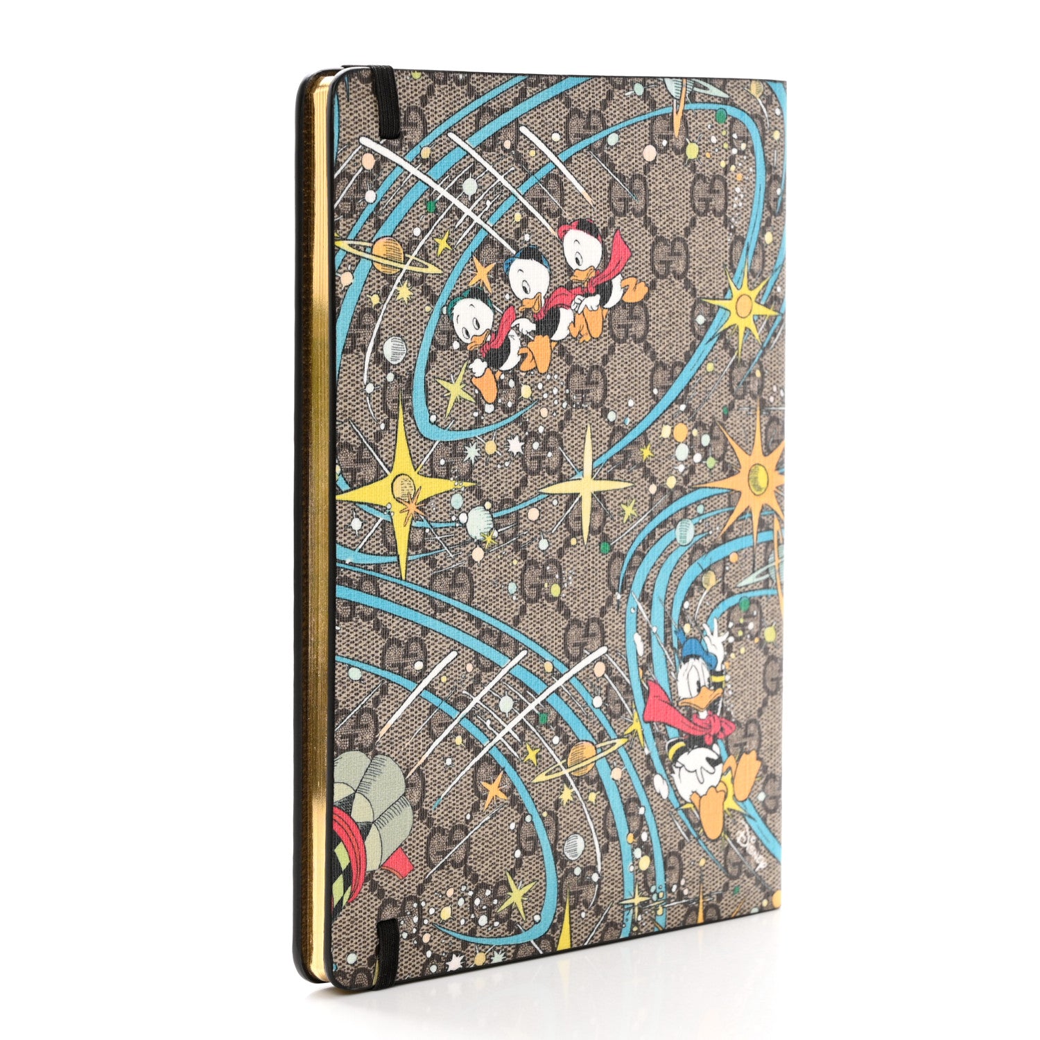 Gucci X DISNEY GG Supreme Monogram Donald Duck Notebook Beige