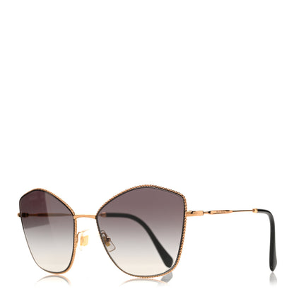 Miu Miu Metal Cat Eye Sunglasses SMU60V Gold Grey 1 of 7