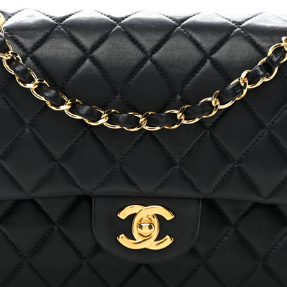 Chanel Lambskin Quilted Medium Double Flap Black 8 of 12
