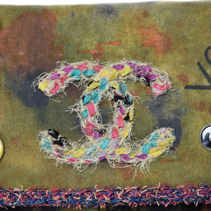 Chanel Washed Toile Graffiti On The Pavements Messenger Khaki Multicolor 10 of 13