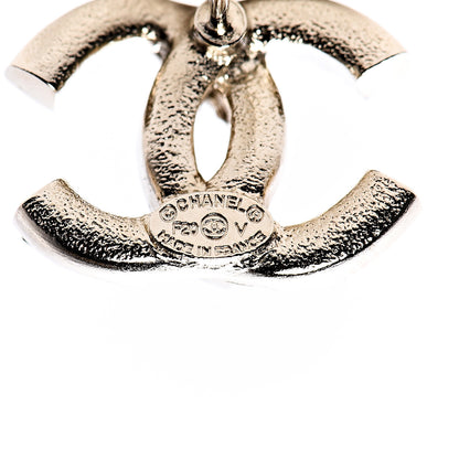 Chanel Crystal Baguette CC Earrings Gold 4 of 5