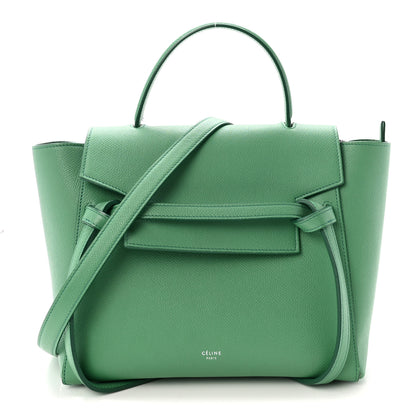 Celine Grained Calfskin Micro Belt Bag Pop Green 1 of 9