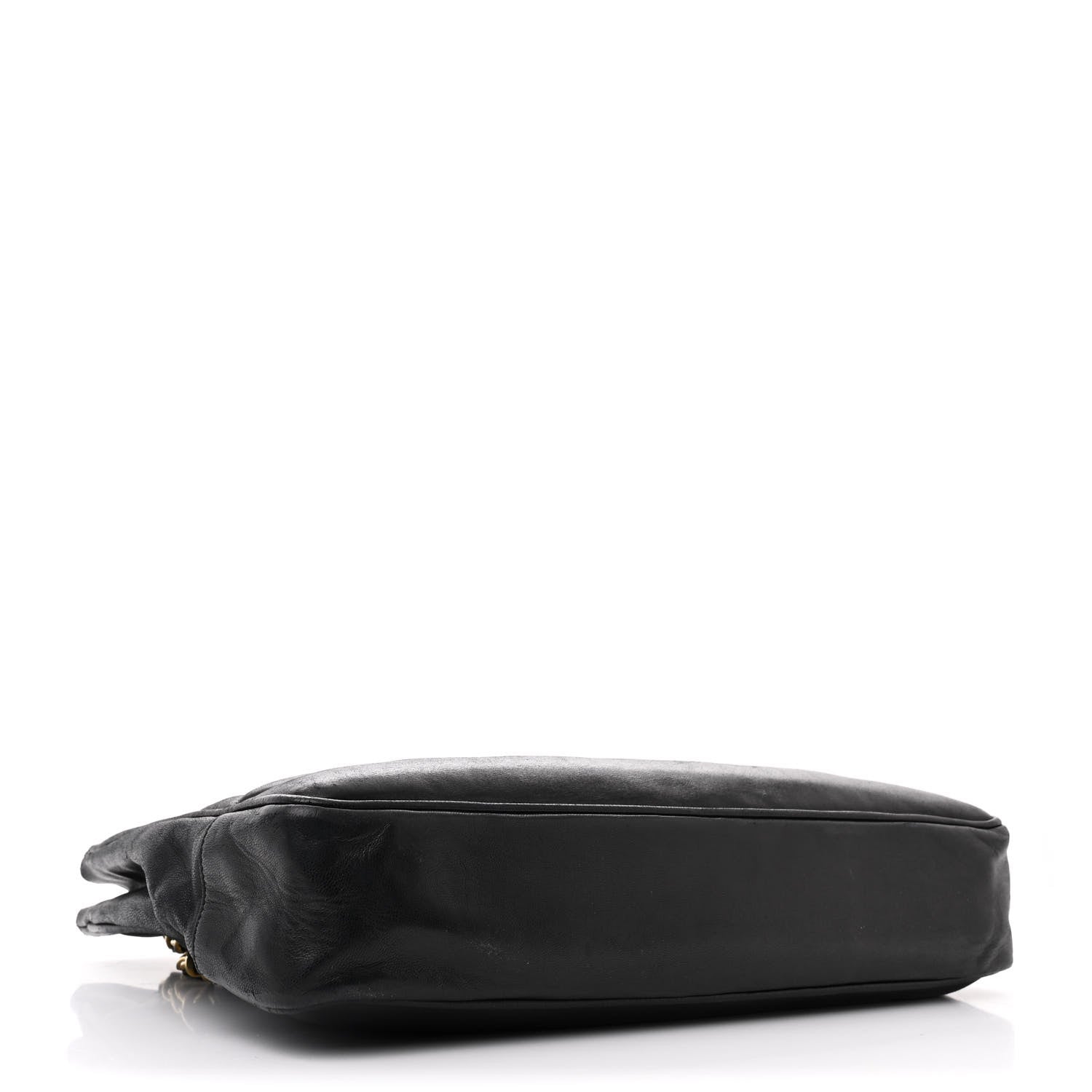 Chanel Lambskin Quilted Shopping Tote Black 4 of 10