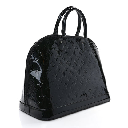 Louis Vuitton Vernis Alma GM Noir Magnetique 3 of 11