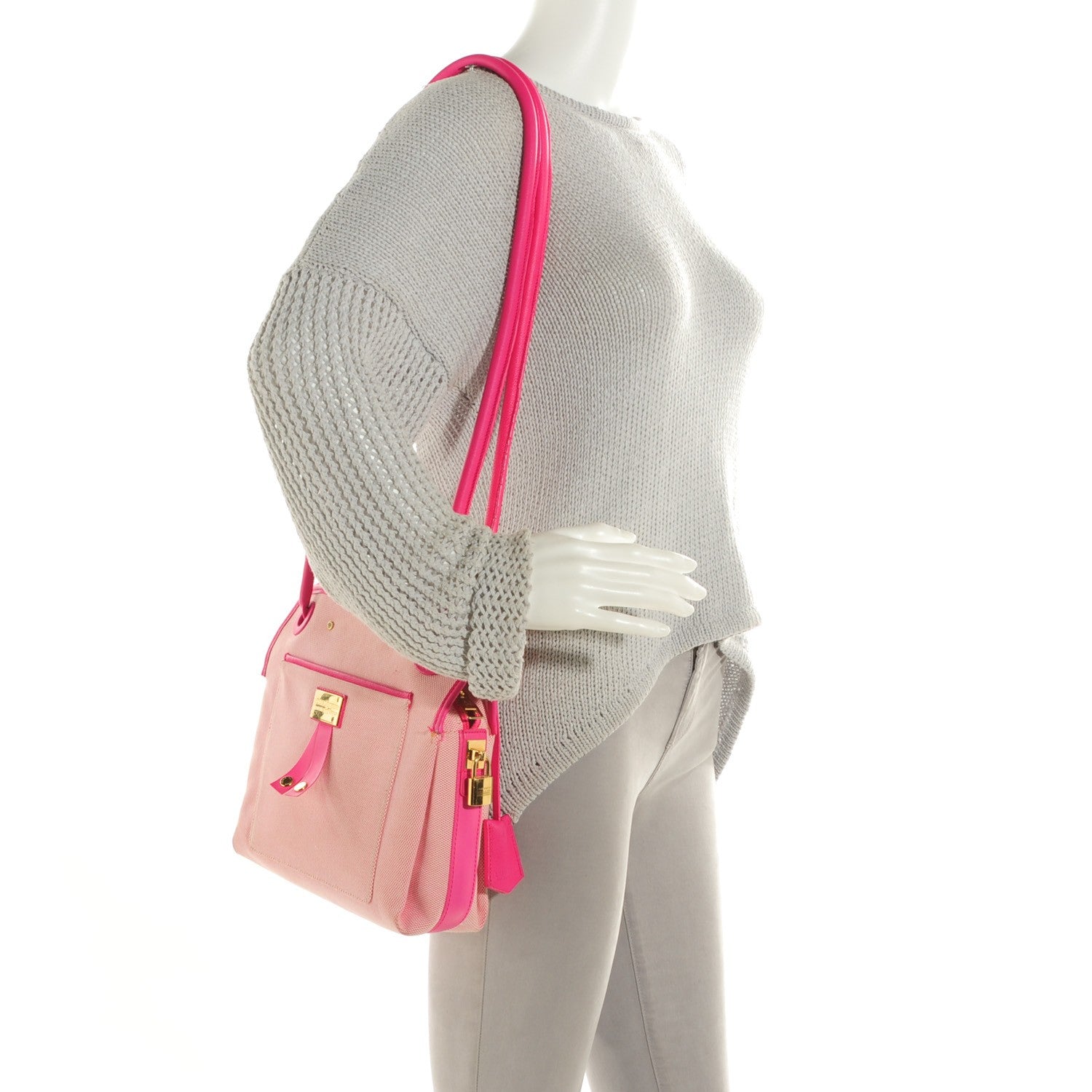 Louis Vuitton Cotton Canvas Rider Travel Shopper Fuchsia 2 of 7