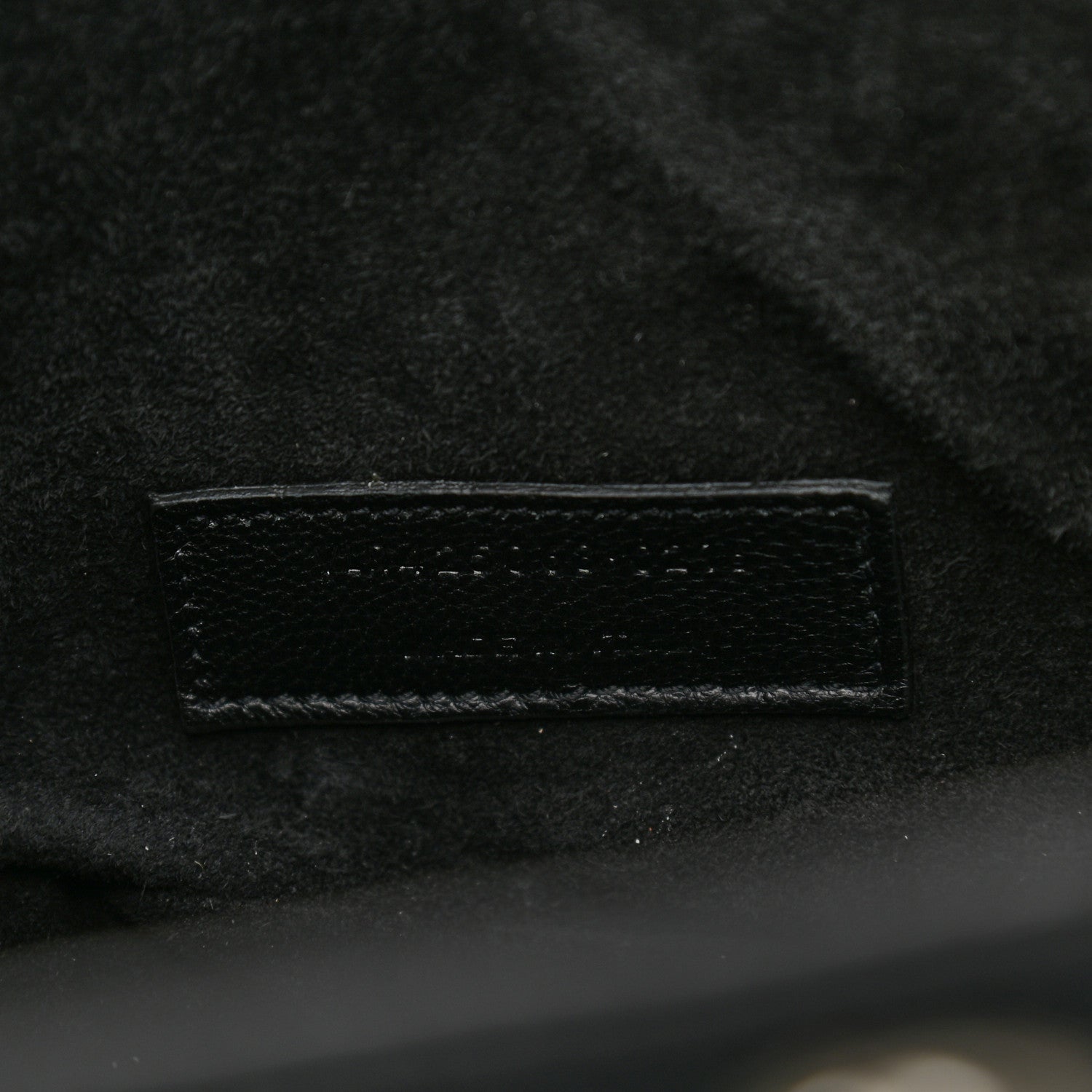 Saint Laurent Woven Wool Embroidered Baby Emmanuelle Bucket Bag Black 7 of 10