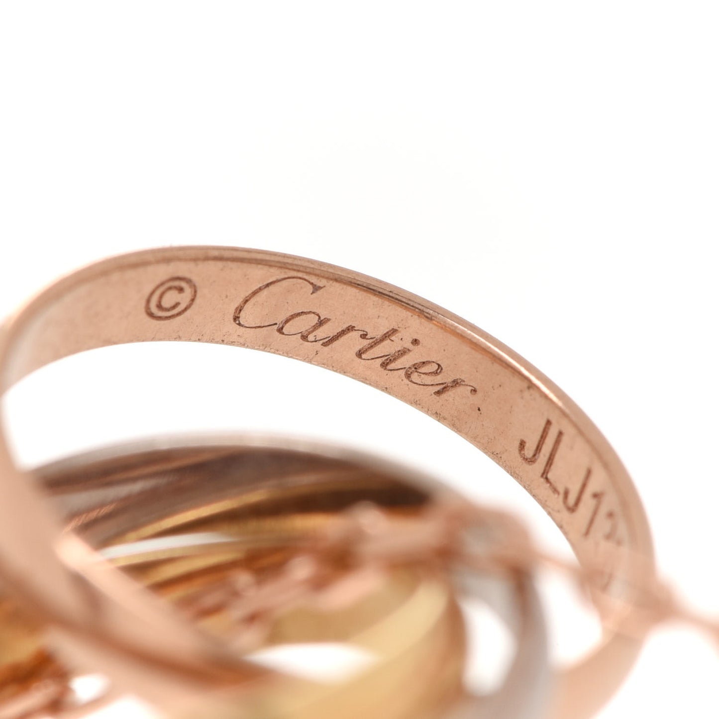 18K Pink Yellow White Gold Trinity Pendant Necklace