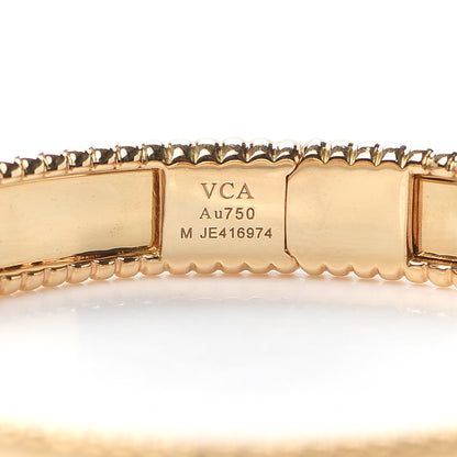 Van Cleef & Arpels 18K Rose Gold Perlee Signature Bangle Bracelet M 5 of 7