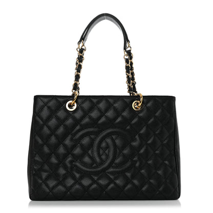 Chanel Caviar Quilted Grand Shopping Tote GST Black 1 of 10