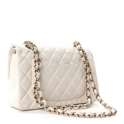 Chanel Caviar Quilted Small Double Flap White 3 of 11