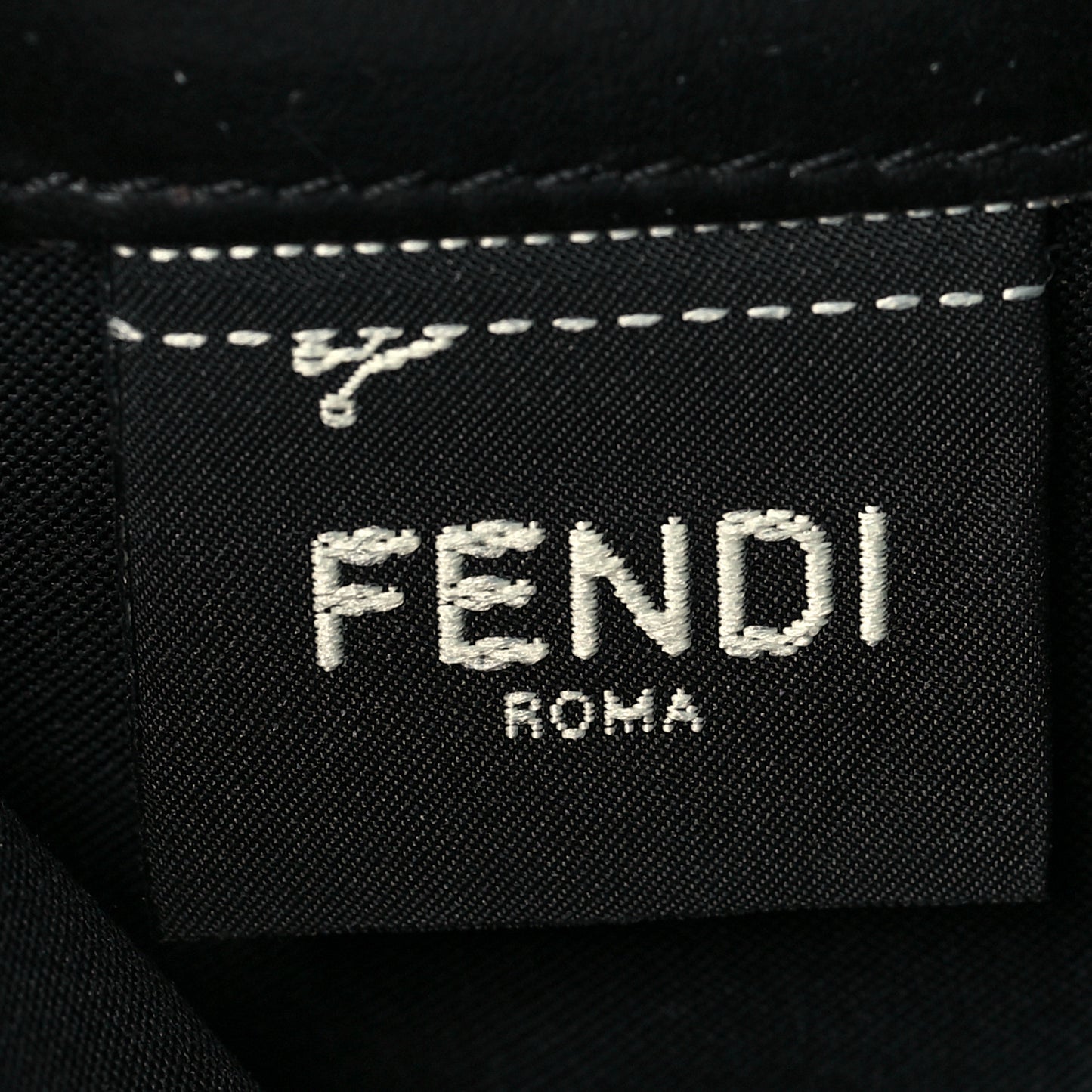 Vitello Cruise F is Fendi Bi-Color FF 1974 Embossed Continental Envelope Wallet Maya Black