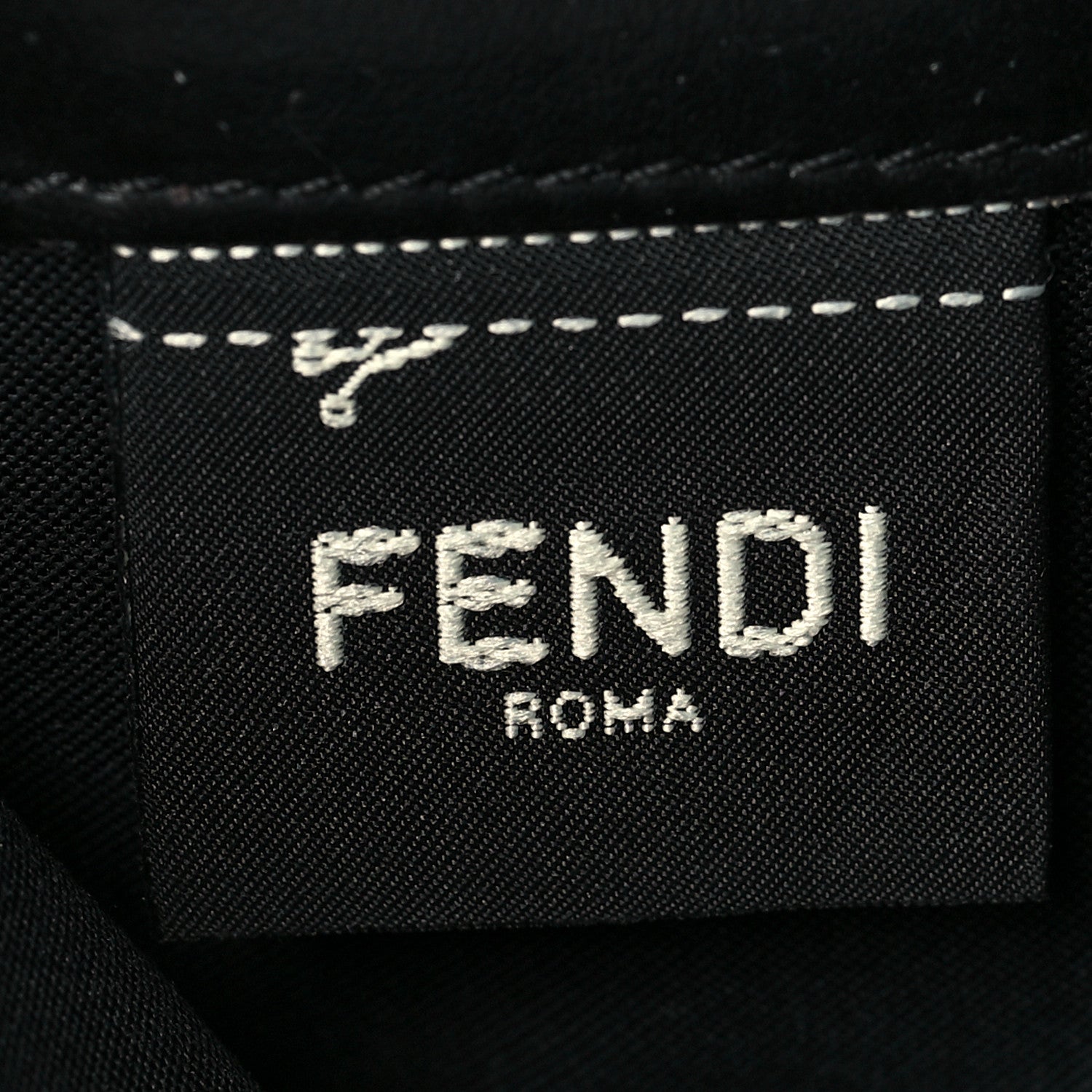 Fendi Vitello Cruise F is Fendi Bi-Color FF 1974 Embossed Continental Envelope Wallet Maya Black 6 of 7