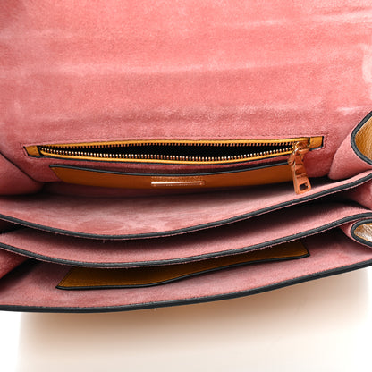 Miu Miu Goatskin Madras Top Handle Bag Rosa Soleil 6 of 7