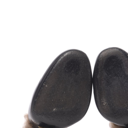 Gucci Malaga Kid Fur Princetown High Heel Mules 37 Black Naturale 11 of 12