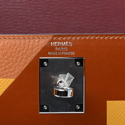 Hermes Taurillon Clemence Epsom Tadelakt Kellygraphie Lettre S Kelly Sellier 28 Toffee Ambre Fauve 11 of 23
