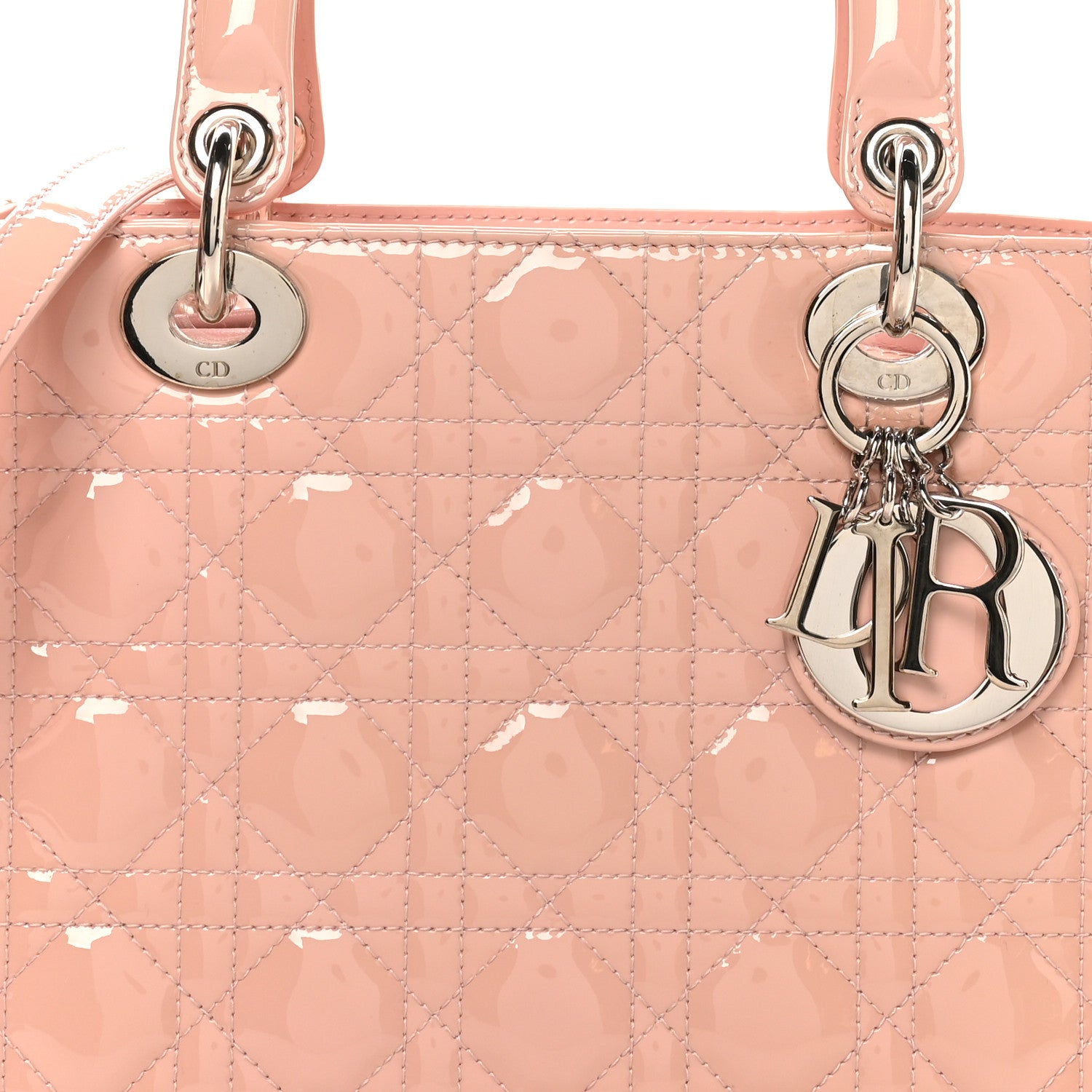 Christian Dior Patent Cannage Medium Lady Dior Light Pink 7 of 9