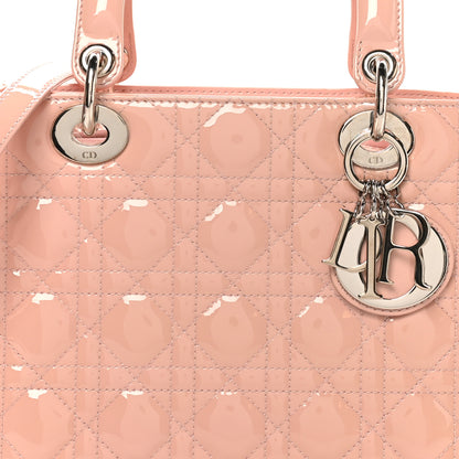 Christian Dior Patent Cannage Medium Lady Dior Light Pink 7 of 9