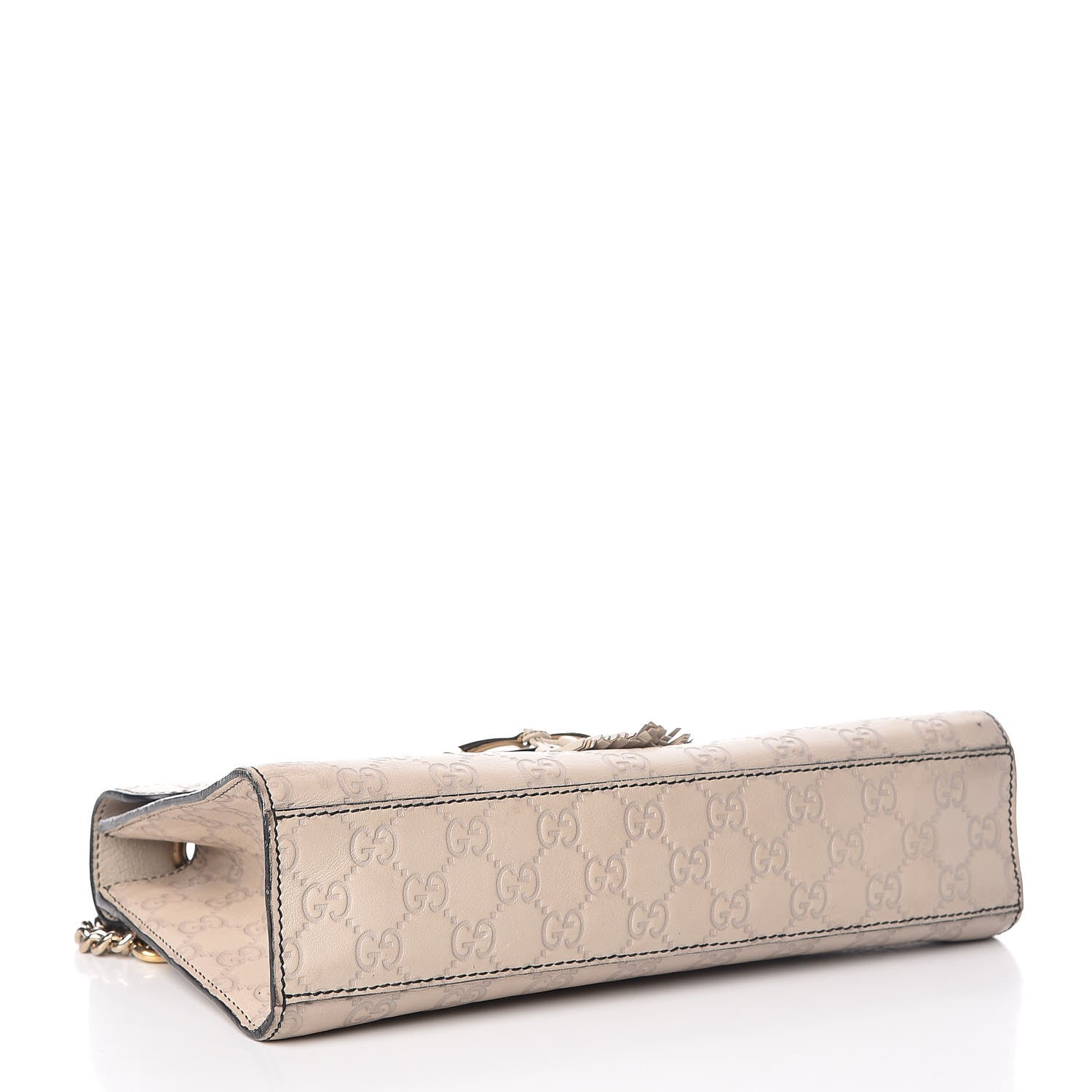 Gucci Guccissima Signature Medium Emily Chain Shoulder Bag Mystic White 4 of 19