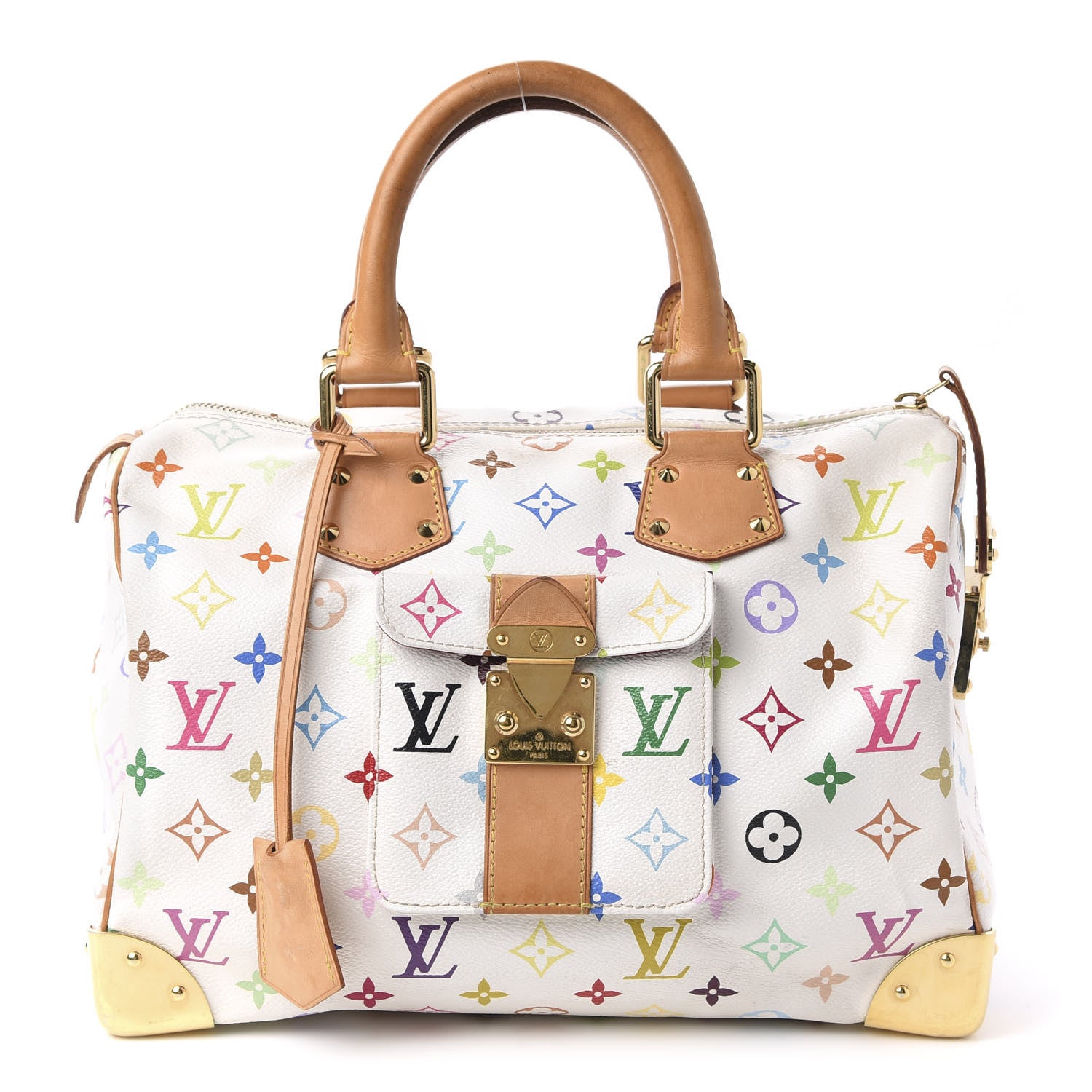 Louis Vuitton Monogram Multicolor Speedy 30 White 1 of 10