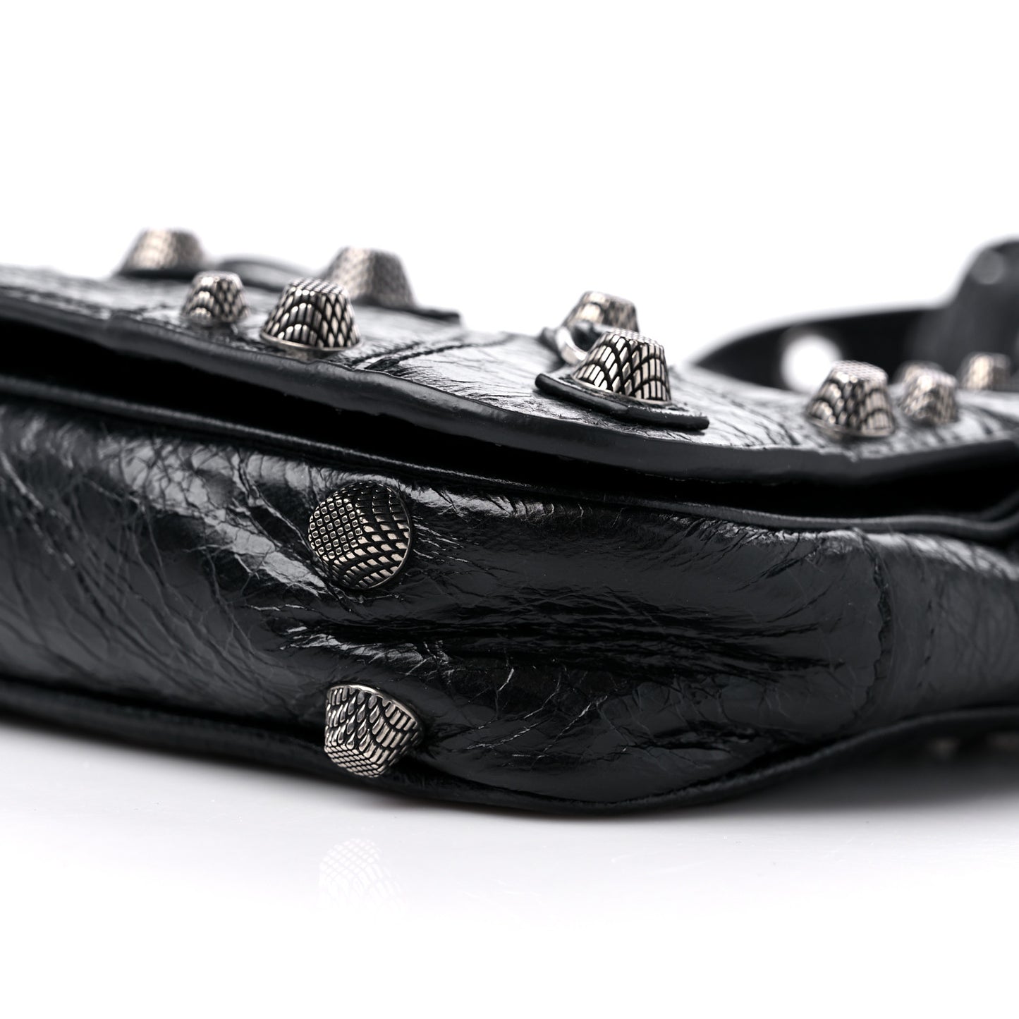 Agneau Arena XS Le Cagole Flap Bag Black