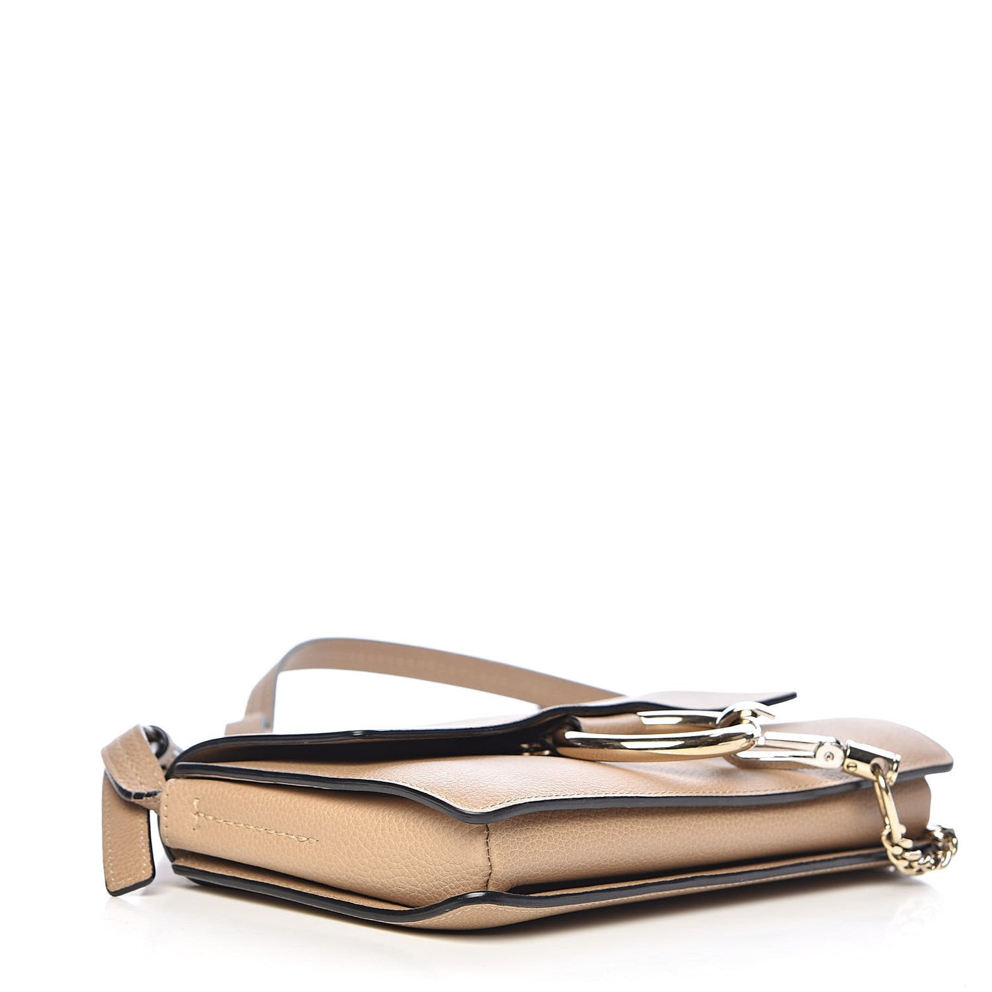 Goatskin Small Faye Shoulder Bag Tan