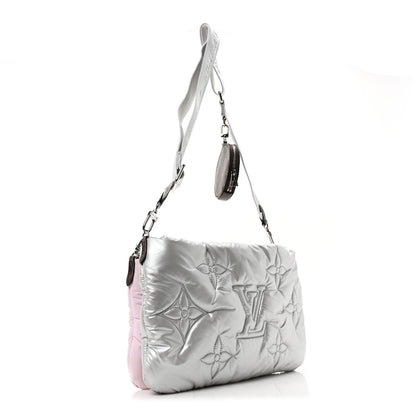 Louis Vuitton Econyl Monogram Pillow Maxi Multi Pochette Accessories Silver Pale Pink 3 of 9
