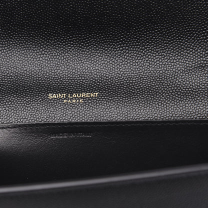 Saint Laurent Grain De Poudre Uptown Chain Wallet Black 7 of 10