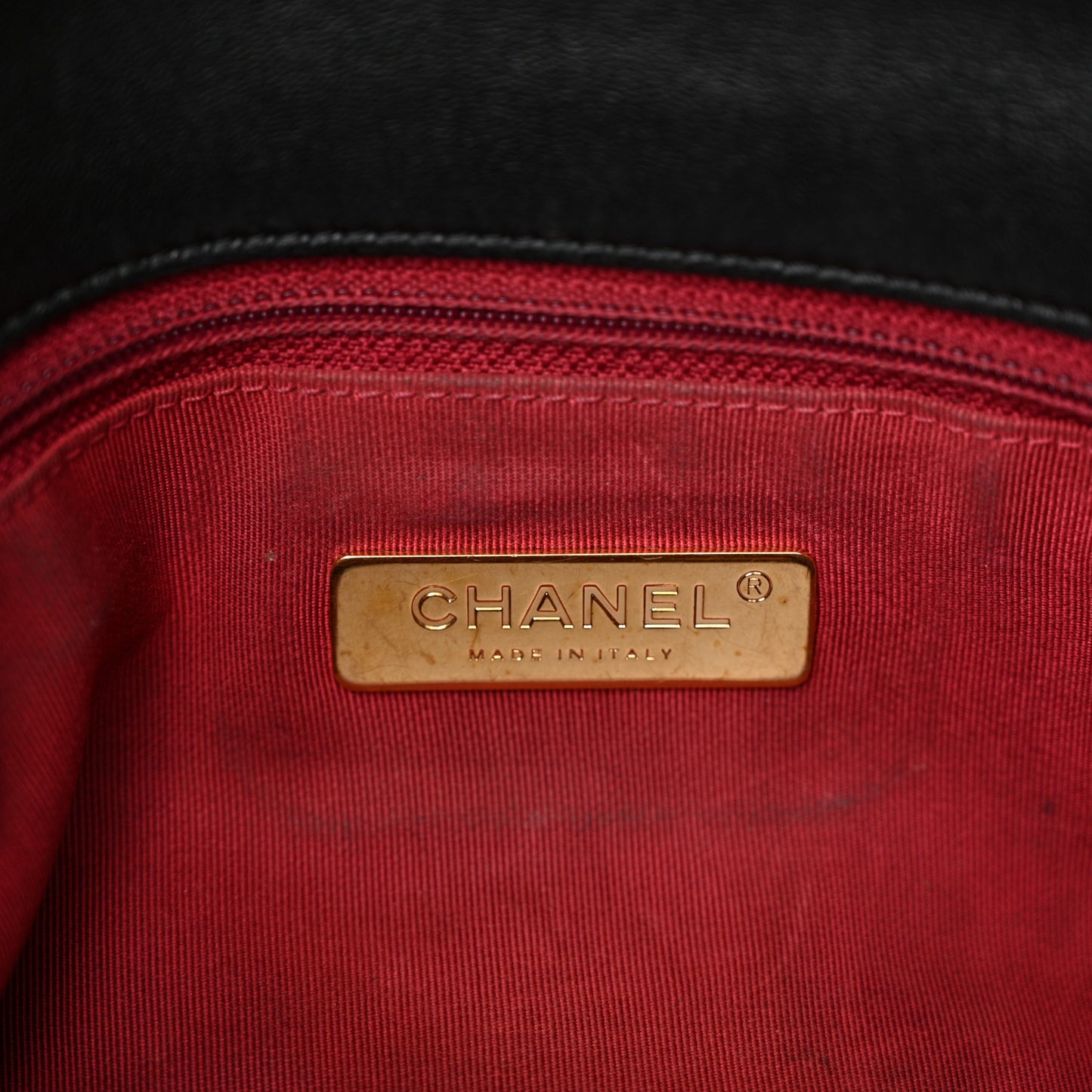 Lambskin Quilted Large Chanel 19 Flap Black