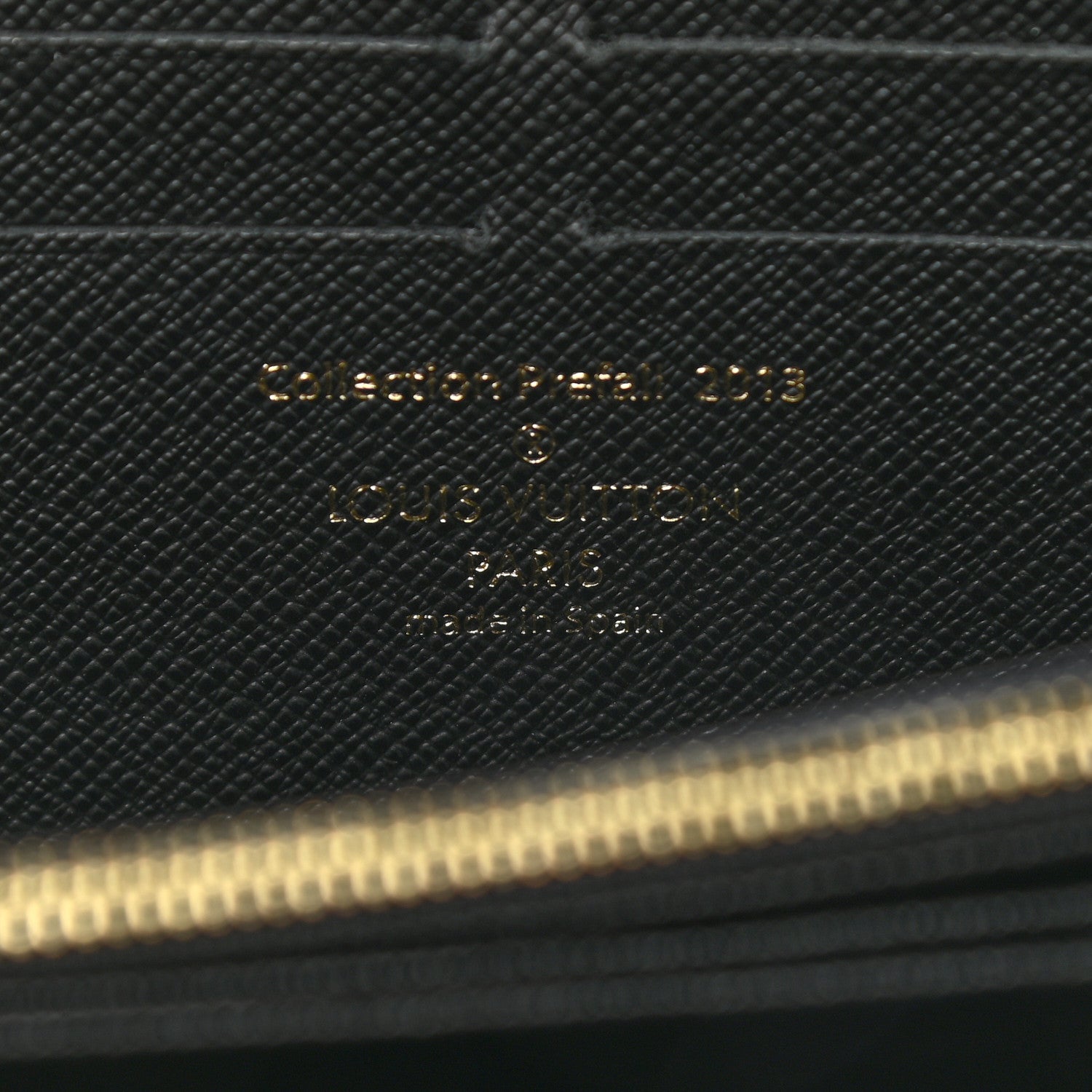 Louis Vuitton Damier Paillettes Zippy Wallet Black 7 of 9