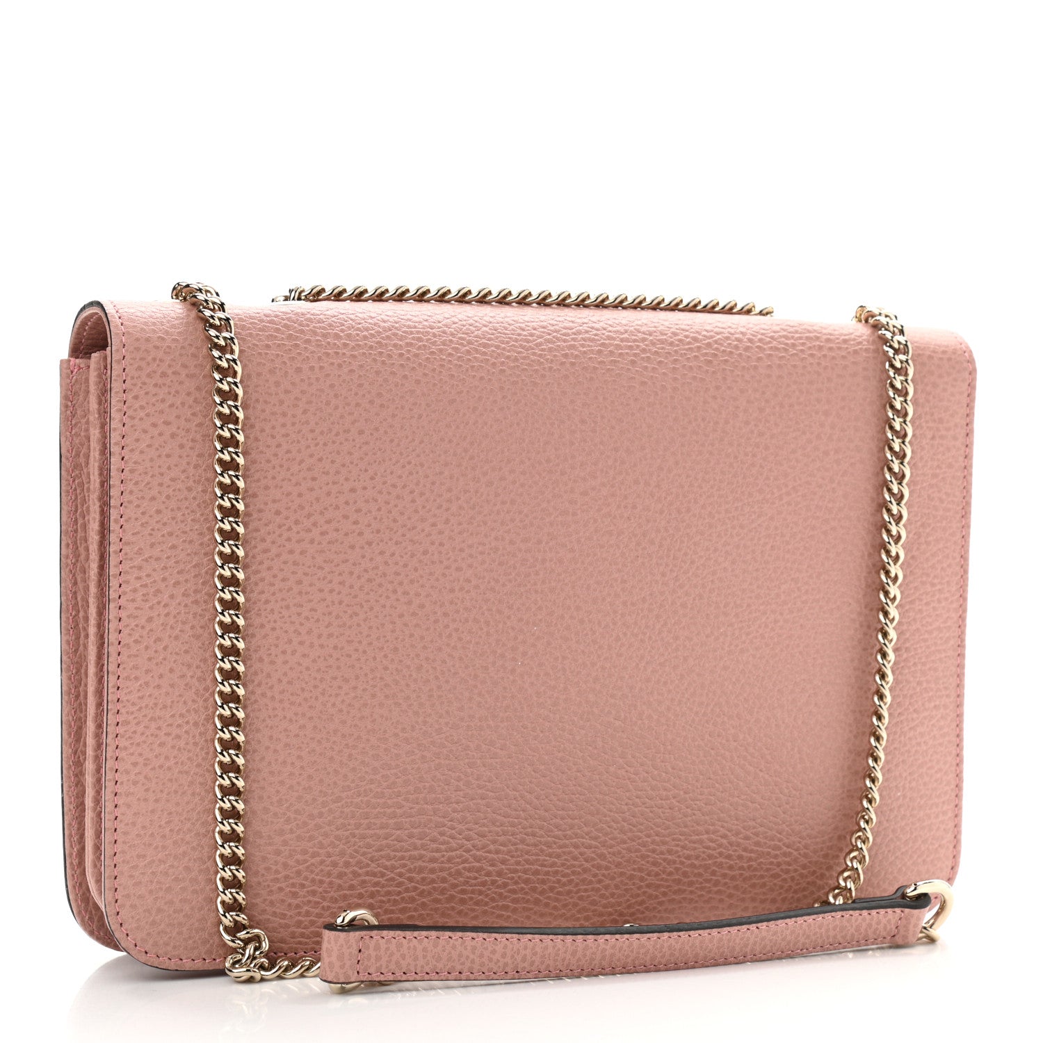 Gucci Dollar Calfskin Interlocking G Shoulder Bag Soft Pink 3 of 10
