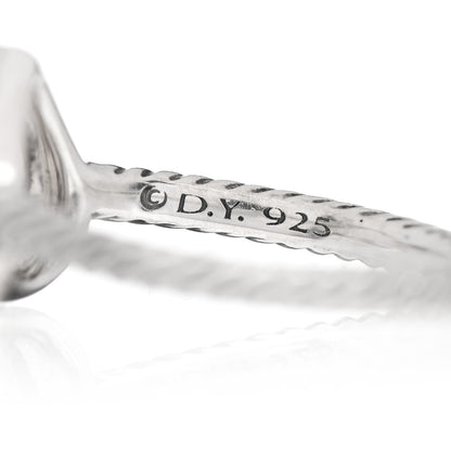 David Yurman Sterling Silver Diamond 10mm Open Heart Ring 49 5 5 of 5
