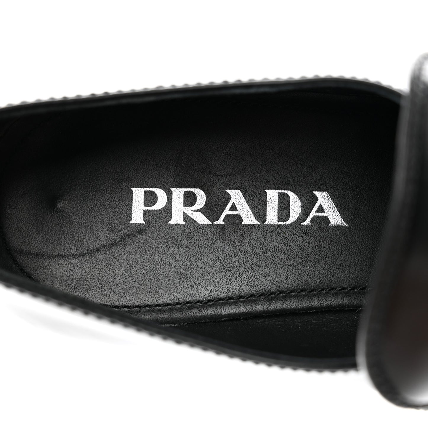 Spazzolato Metal Triangle Logo 50mm Loafers 39 Black