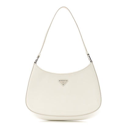 Prada Spazzolato Cleo Shoulder Bag White 1 of 12